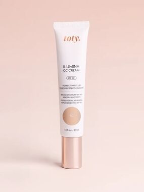 Toty Ilumina CC Cream SPF 50+ - Light 1C, Pink/Peach